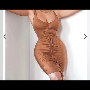 Sexy runched fashion nova dress